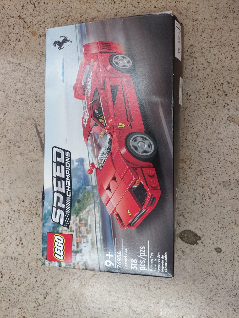 LEGO Speed Champions Red Ferrari Race Car Building Set